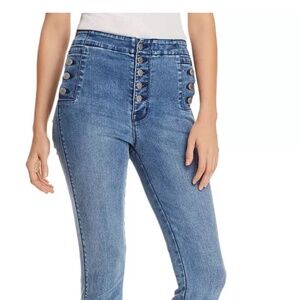Size 24 J Brand Natasha Sky High Crop Skinny Jeans in Vega